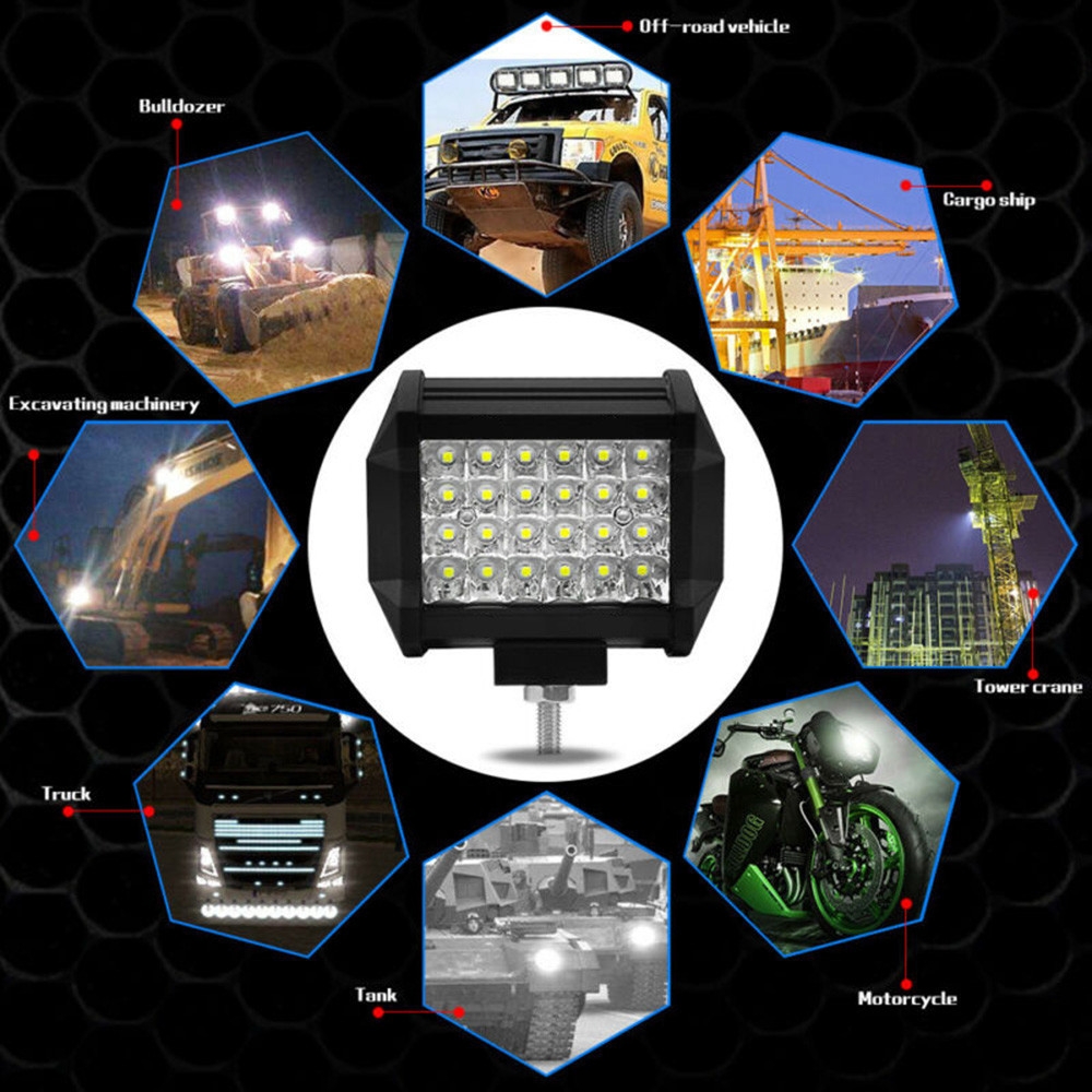 Đèn led công suất 200W 12V/24V 4 inch siêu sáng cho các loại tàu và xe hơi | BEE064