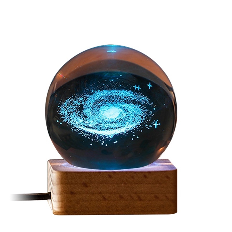 Mô Hình Quả Cầu Pha Lê Đèn Led Decor 3D - BEE068