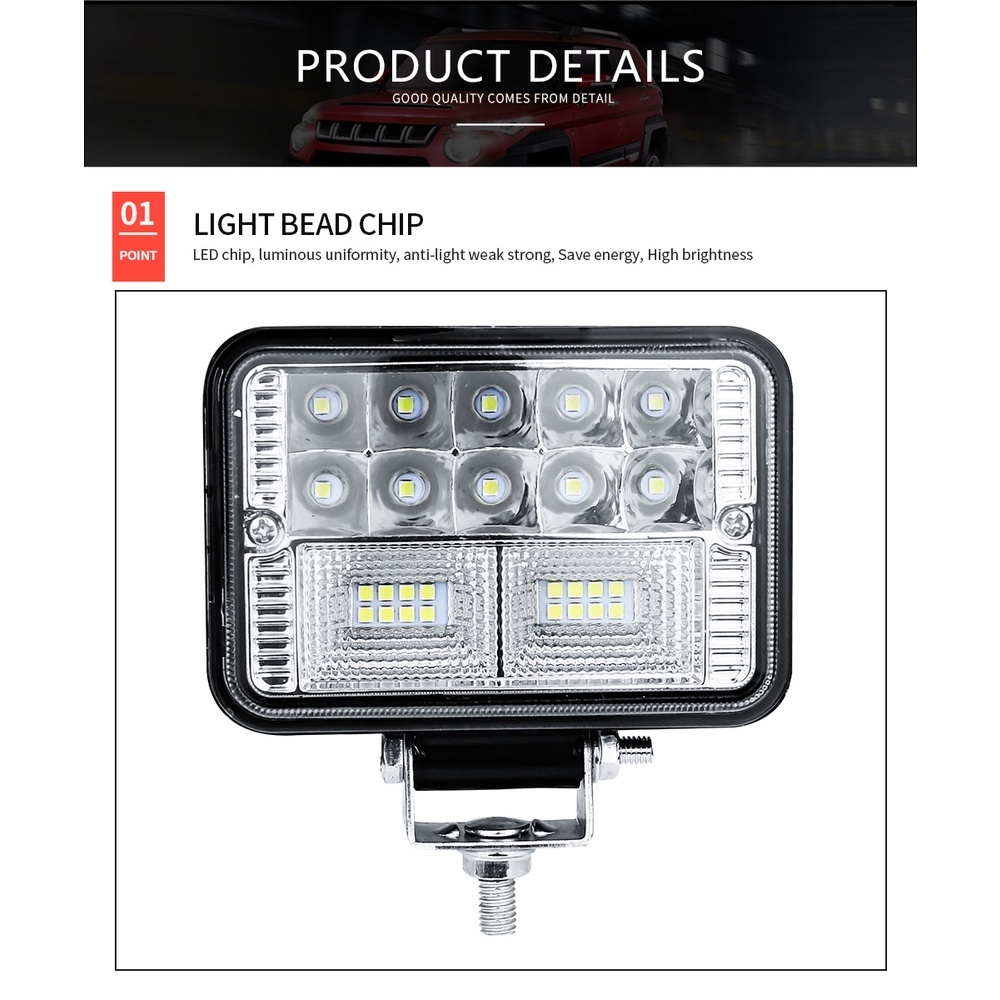 Đèn led 12V-24V 4inch dành cho ô tô, xe máy, xe tải và thuyền | BEE070
