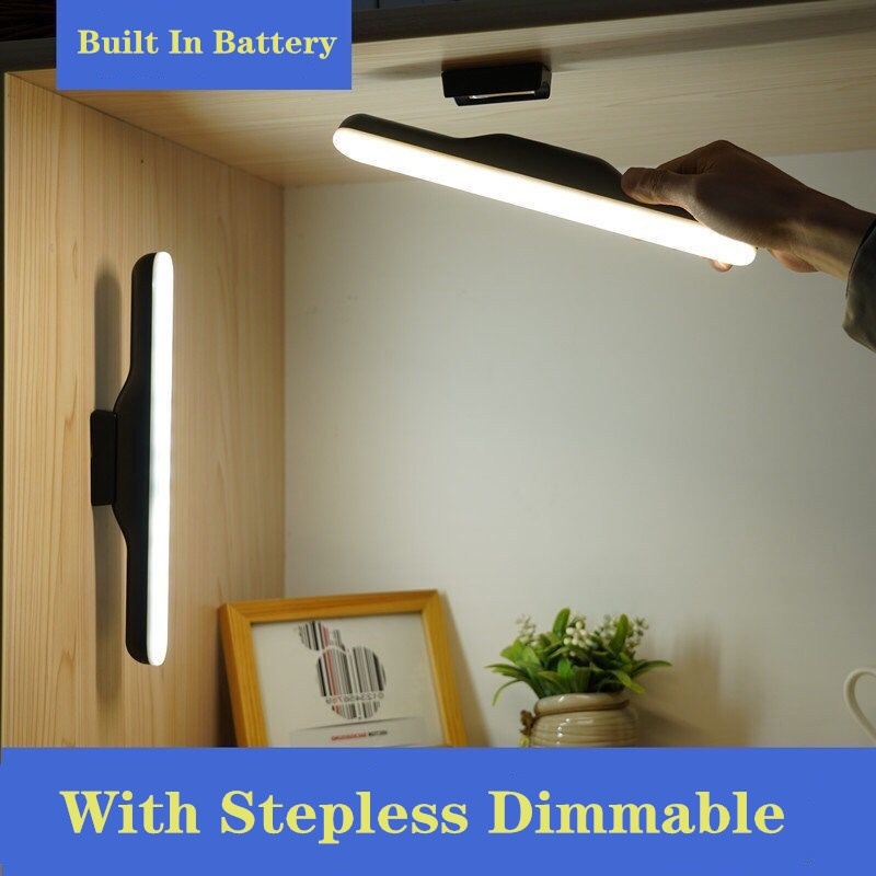 Đèn Đọc Sách Dán Tường Led Nam Châm Bàn Trang Điểm Gắn Gương tích điện 4 nấc sáng - BEE079