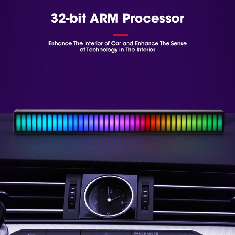 Thanh đèn LED RGB 3D nháy theo nhạc có pin sạc USB - BEE082