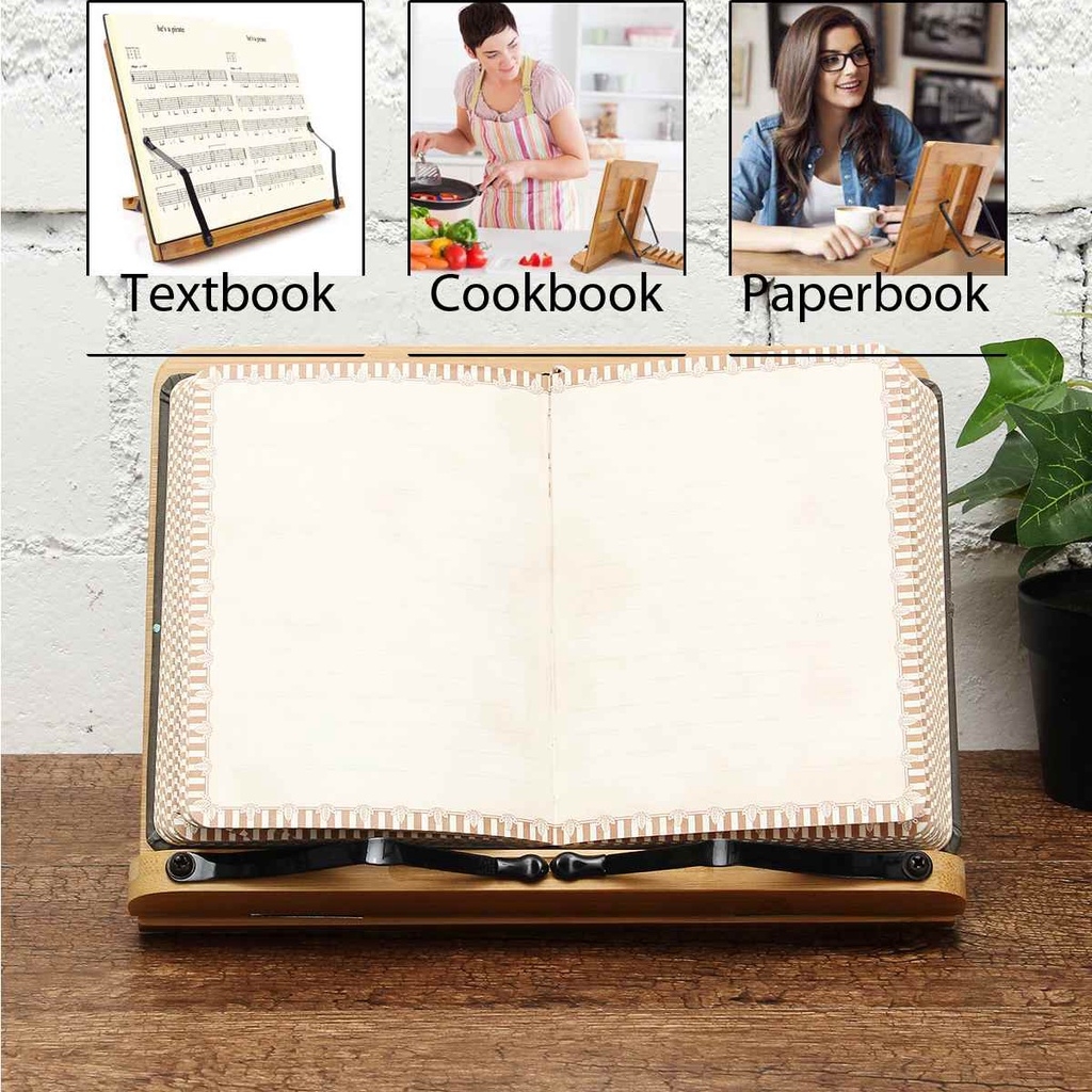 Kệ đọc sách bằng gỗ thông đa năng giá đọc sách để bàn thông minh | BEE095