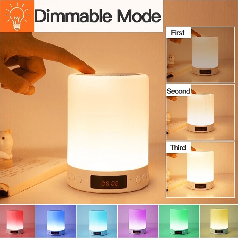 Loa Bluetooth Có Đèn Led, Đồng Hồ Hẹn Giờ | BEE101