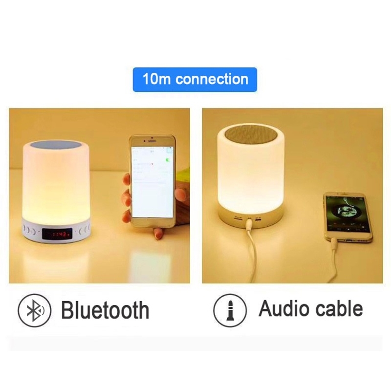 Loa Bluetooth Có Đèn Led, Đồng Hồ Hẹn Giờ | BEE101