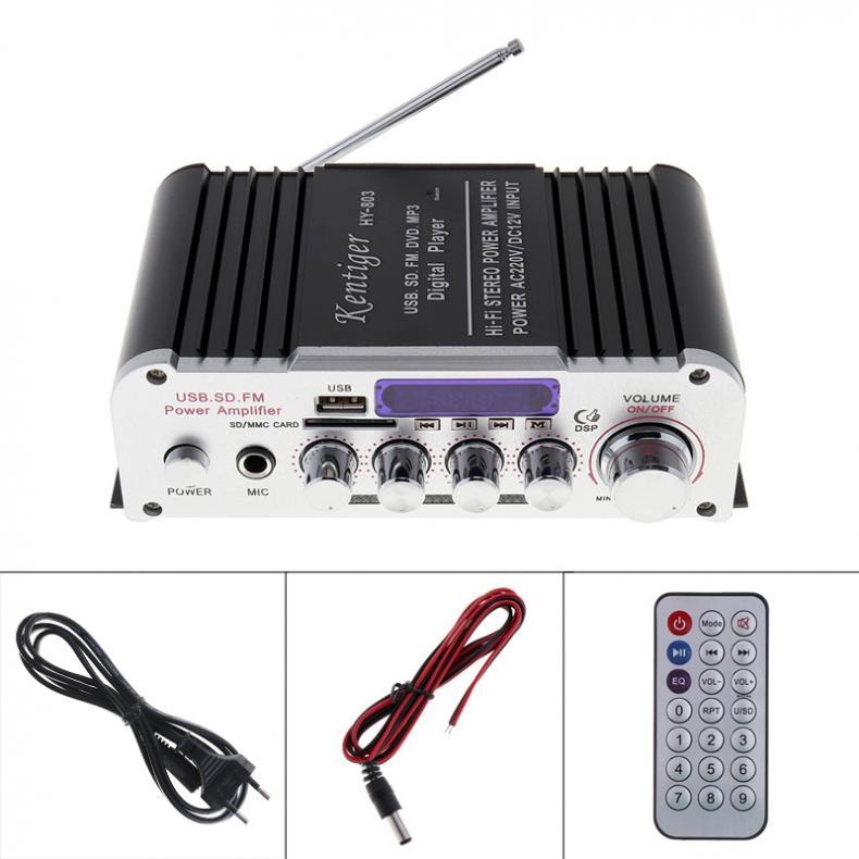 Bộ khuếch đại karaoke công suất cao bluetooth 2 kênh 12V / 100-220V | BEE120