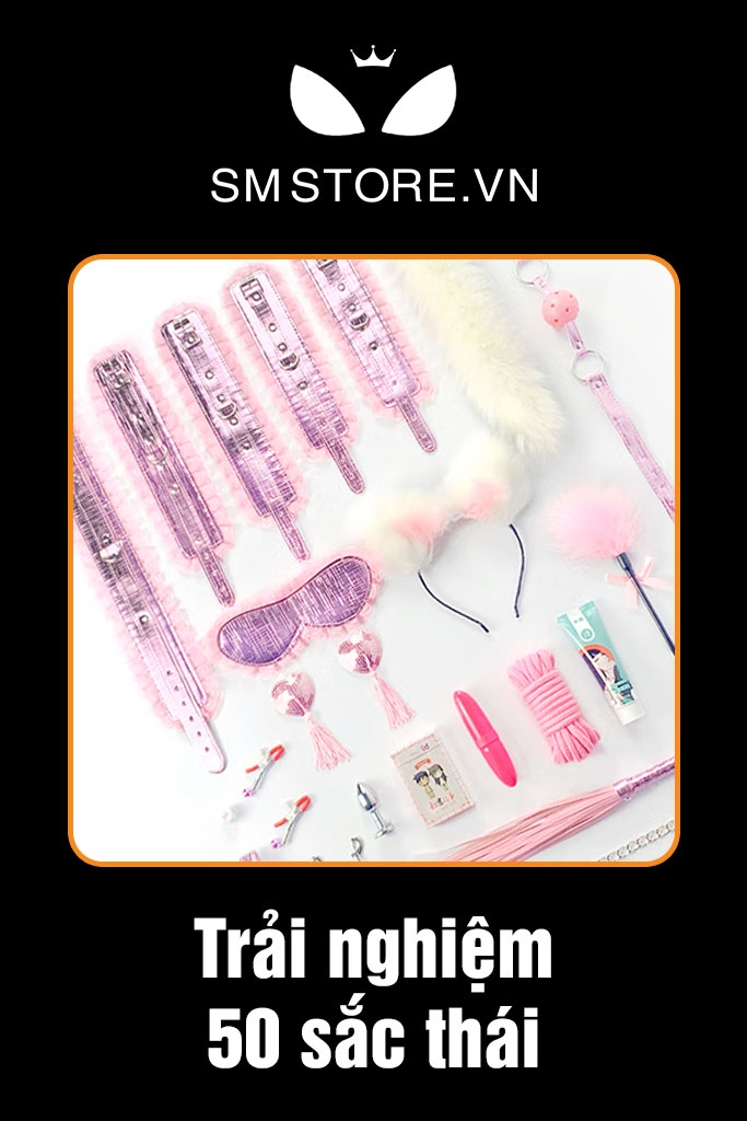 SMT097 - Đồ chơi SM 18+ bộ 20 món màu hồng