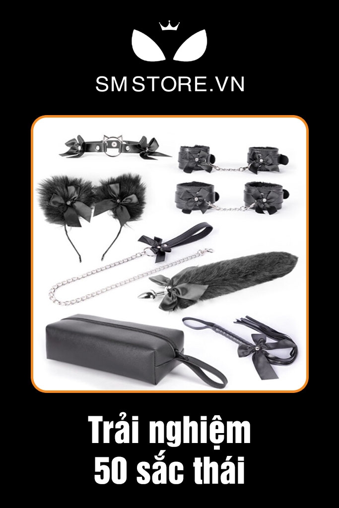 SMS101 - Dụng cụ chơi SM bộ 8 món cao cấp màu đen