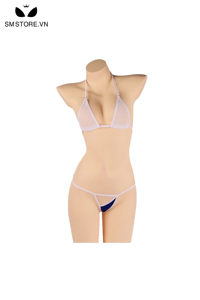 SMS194 - bộ bikini 2 mảnh quần lót lọt khe và áo ngực xuyên thấu