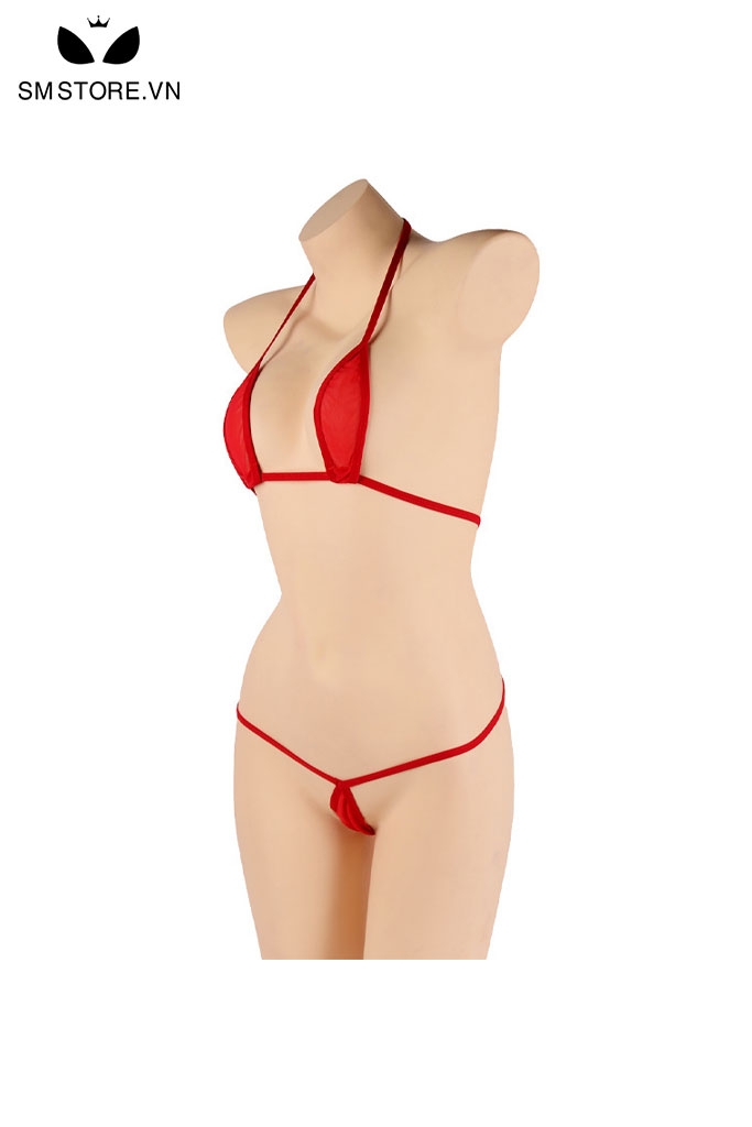 SMS195 - set bikini 2 mảnh lọt khe xuyên thấu siêu nhỏ giọt nước