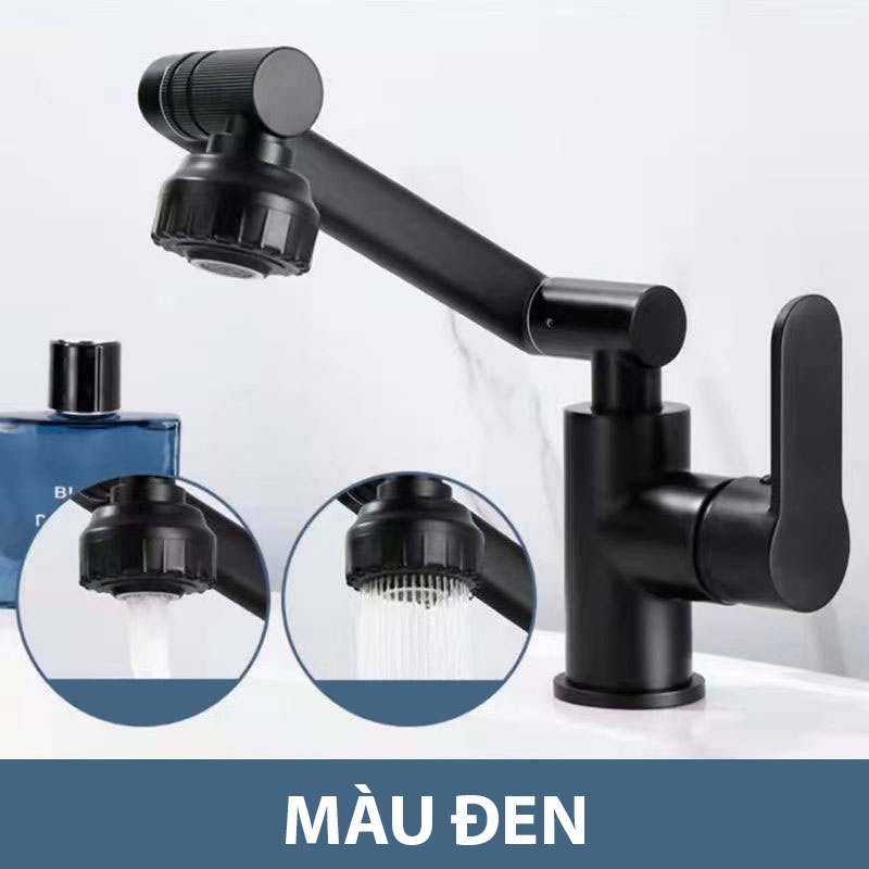Vòi nước rửa chén bát xịt 720 độ tăng áp nóng lạnh BEE001