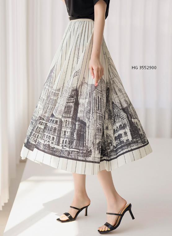 Chân váy xòe dáng dài phong cách hàn quốc ,Váy Công Sở Sang Chảnh Đẹp |  Lazada.vn