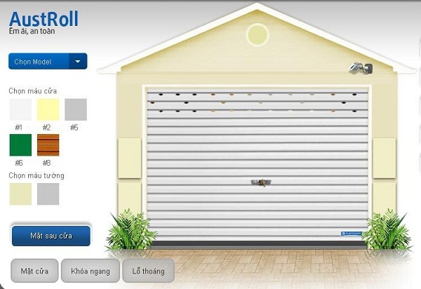 Cửa cuốn tấm liền kéo tay Austdoor