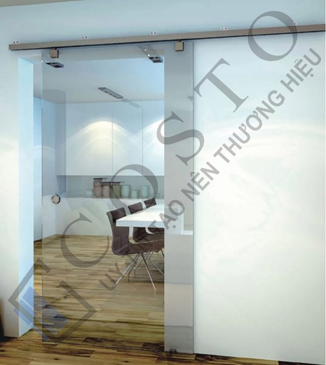 Cửa kính treo 1 cánh