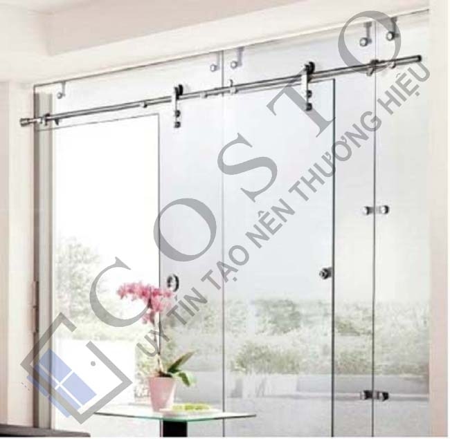 Cửa lùa kính d25
