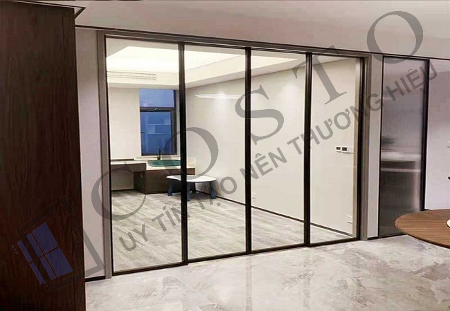 Cửa lùa slim không ray dưới