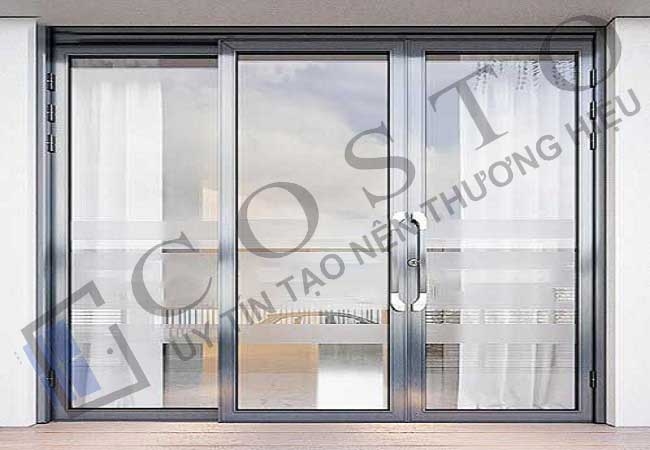 Cửa nhôm trượt quay 3 cánh
