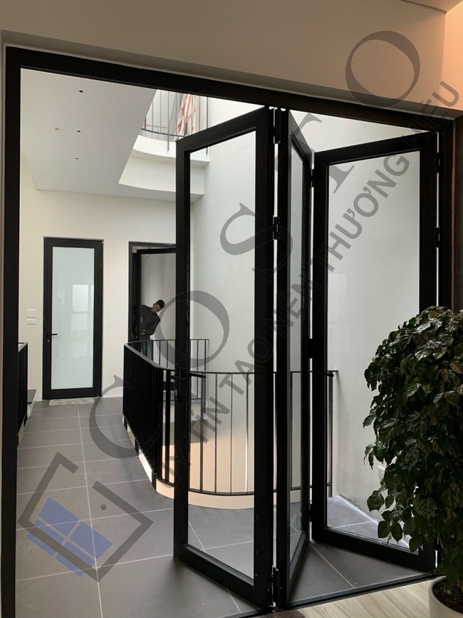 Cửa nhôm xếp trượt 3 cánh