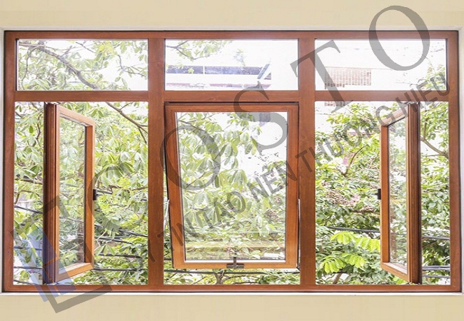 Cửa nhôm Xingfa màu vân gỗ