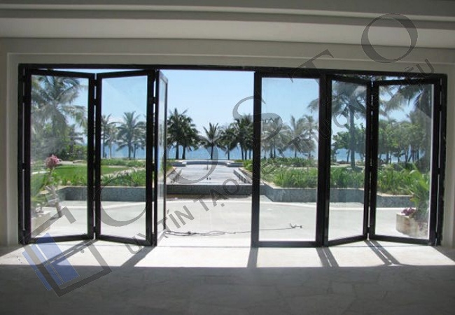 giá cửa xếp gấp