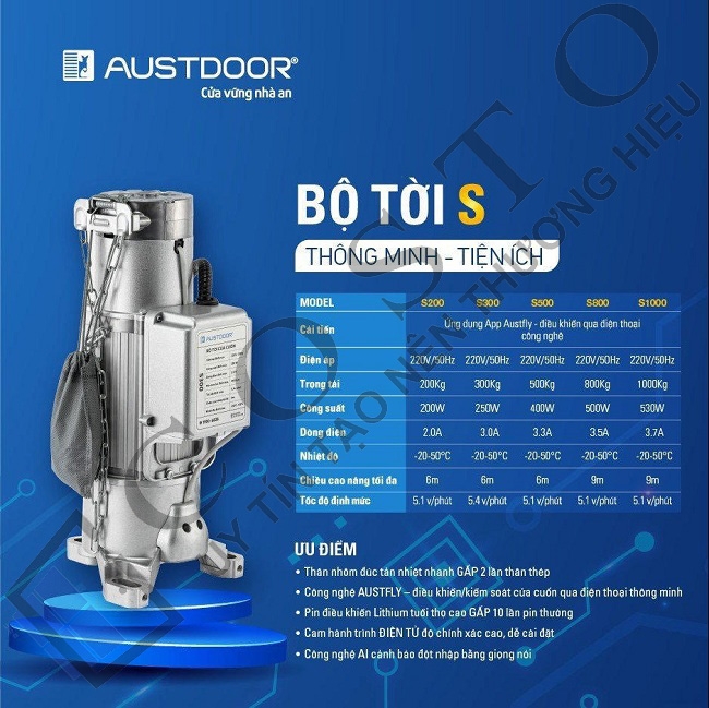 Giá motor cửa cuốn Austdoor