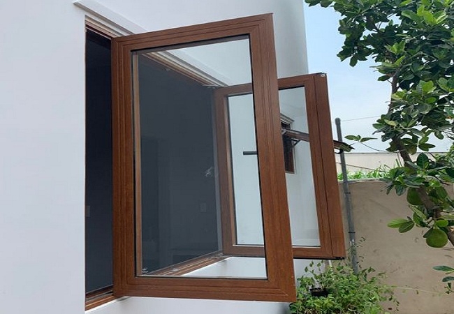 Hình ảnh cửa nhôm vân gỗ