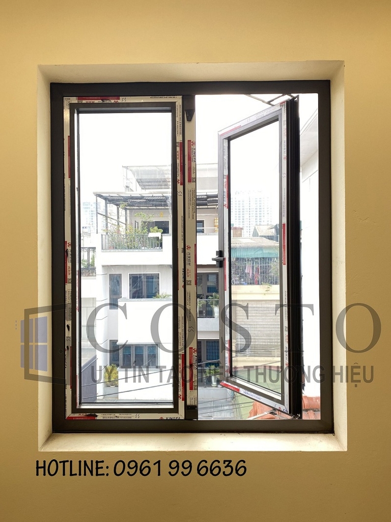 Mẫu cửa nhôm 2 cánh hệ 55