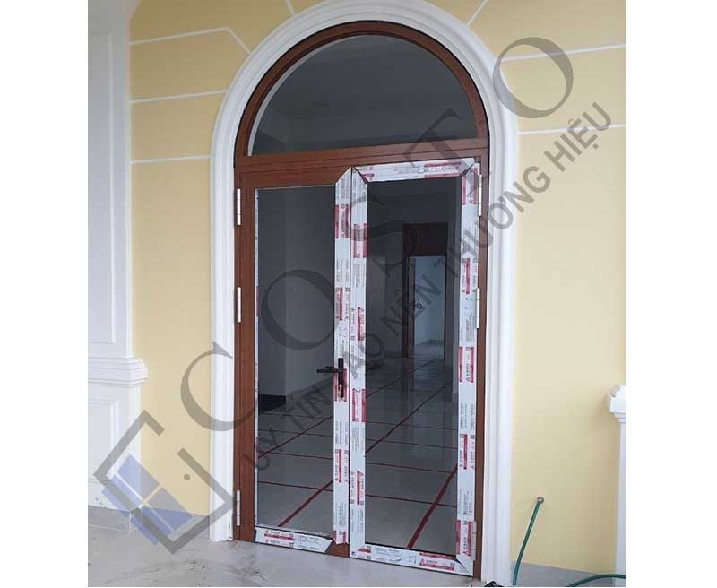 Mẫu cửa nhôm kính 2 cánh