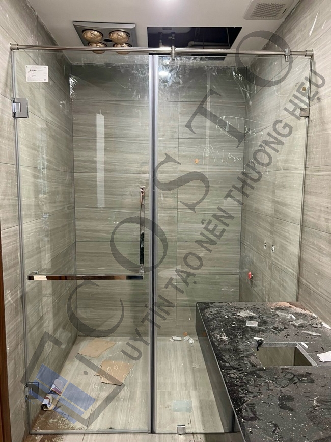 Thi công vách kính nhà tắm