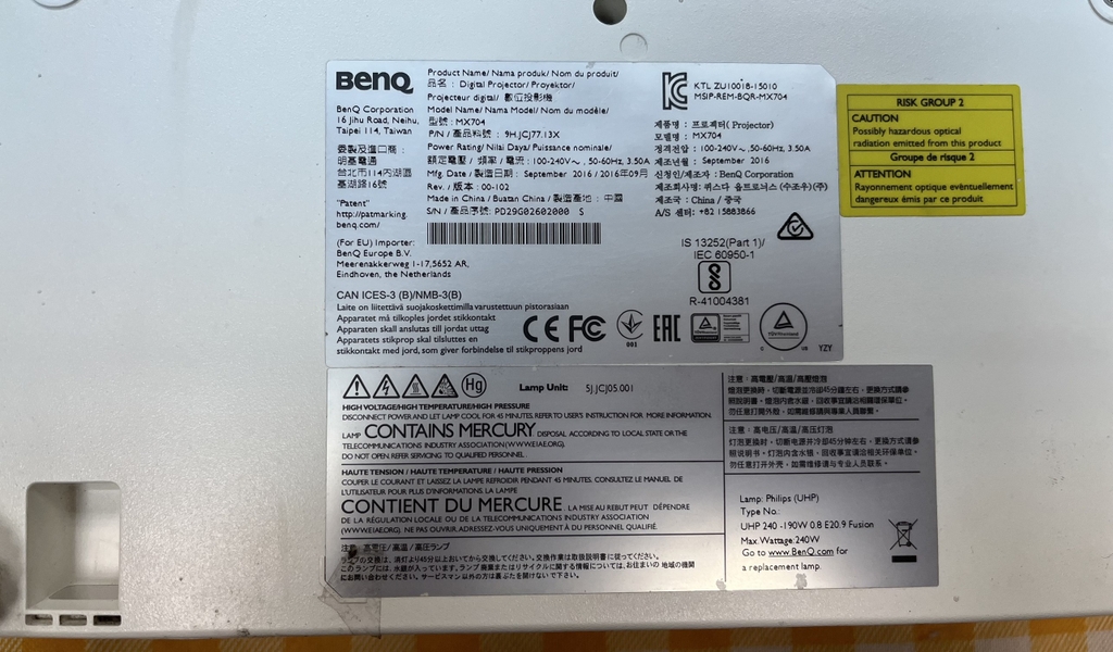 Máy chiếu cũ BenQ MX704 giá rẻ (602000S)