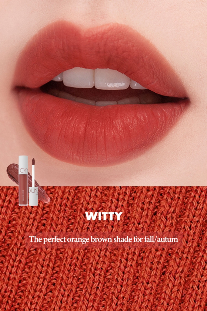 Son Kem Lì Cực Nhẹ Môi Romand Zero Velvet Tint 5.5g #05 Witty Đỏ gạch