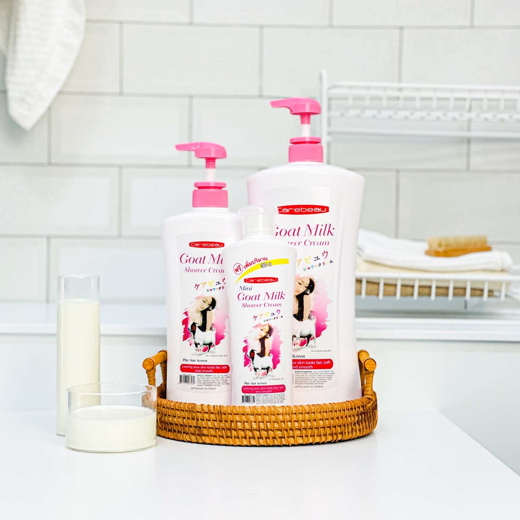 Sữa Tắm Trắng Sáng Da CareBeau Goat Milk Shower Cream 1000ml