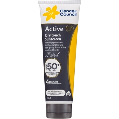 Kem Chống Nắng Cancer Council Cho Da Dầu và Người Chơi Thể Thao Năng Động Active Sunscreen SPF50+ UVA-UVB