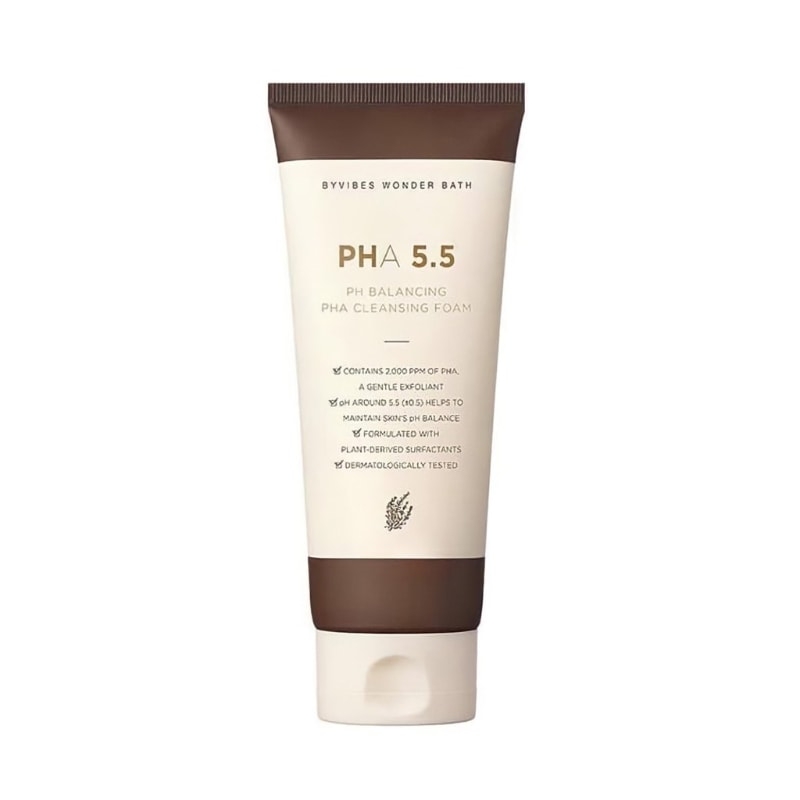 Sữa Rửa Mặt Thuần Chay Byvibes Wonder Bath PHA 5.5 130ml