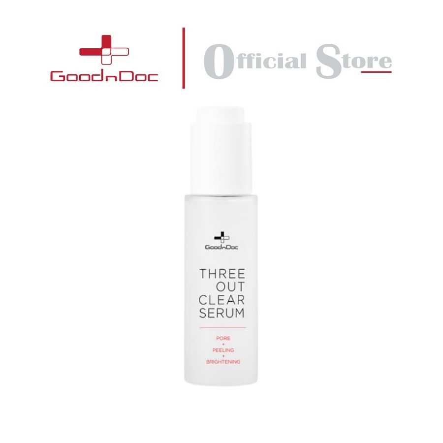 Serum GoodnDoc Three Out Clear Serum 3 Tác Động Dưỡng Trắng, Mờ Thâm Nám 50ml
