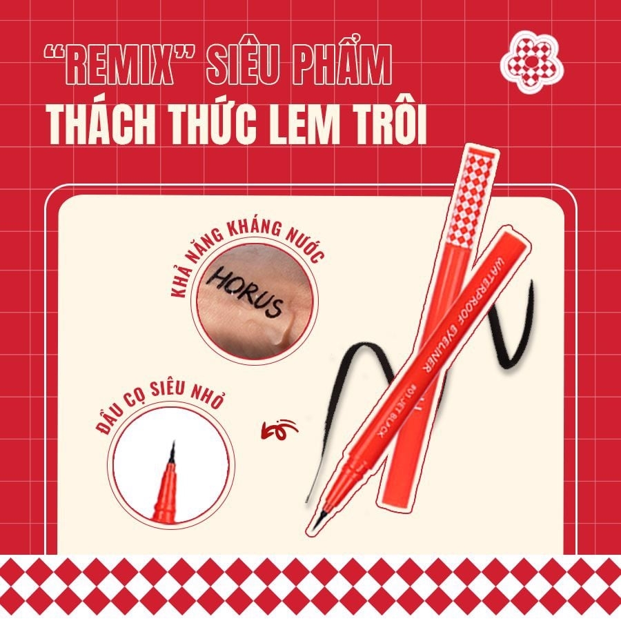 Kẻ Mắt Horus Water Proof Eyeliner 0.5G