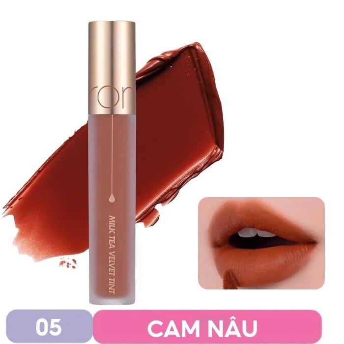 Son Kem Lì Mịn Mượt Như Nhung Romand Milk Tea Velvet Tint Ver 2 4.4g