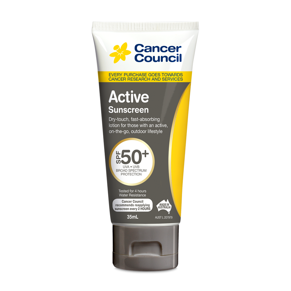 Kem Chống Nắng Cancer Council Cho Da Dầu và Người Chơi Thể Thao Năng Động Active Sunscreen SPF50+ UVA-UVB