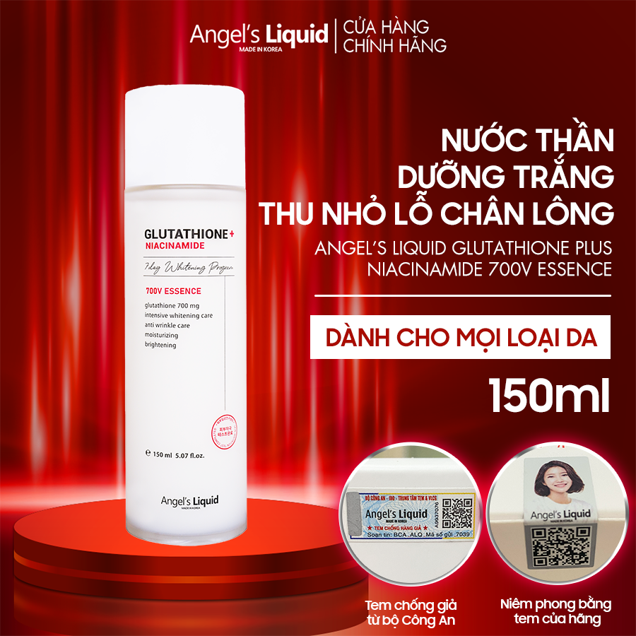 Nước Thần Angel's Liquid Dưỡng Sáng, Se Lỗ Chân Lông + Niacinamide 150ml