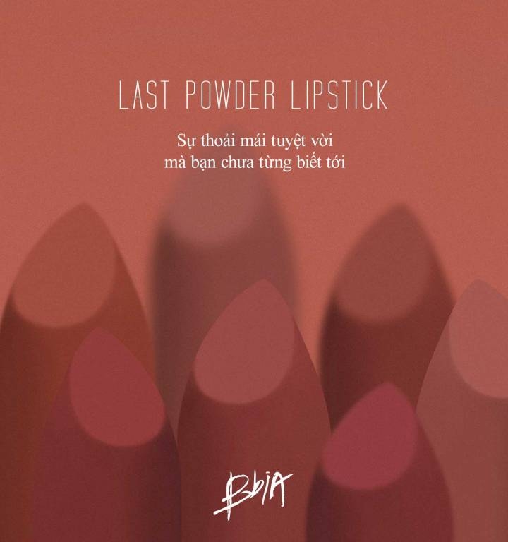 Son Thỏi Lì, Mịn Mượt Nhẹ Môi Bbia Last Powder Lipstick 3.5g (Nhiều màu)