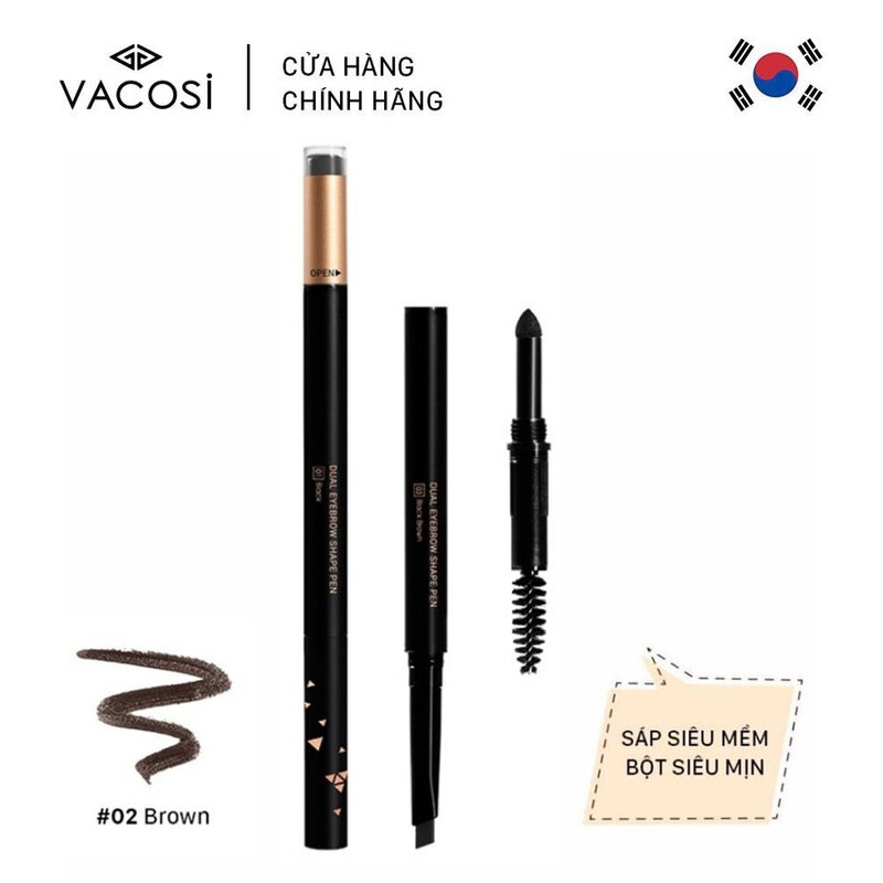 Chì Mày Vacosi Đầu Bằng Định Hình Đa Năng 5ml