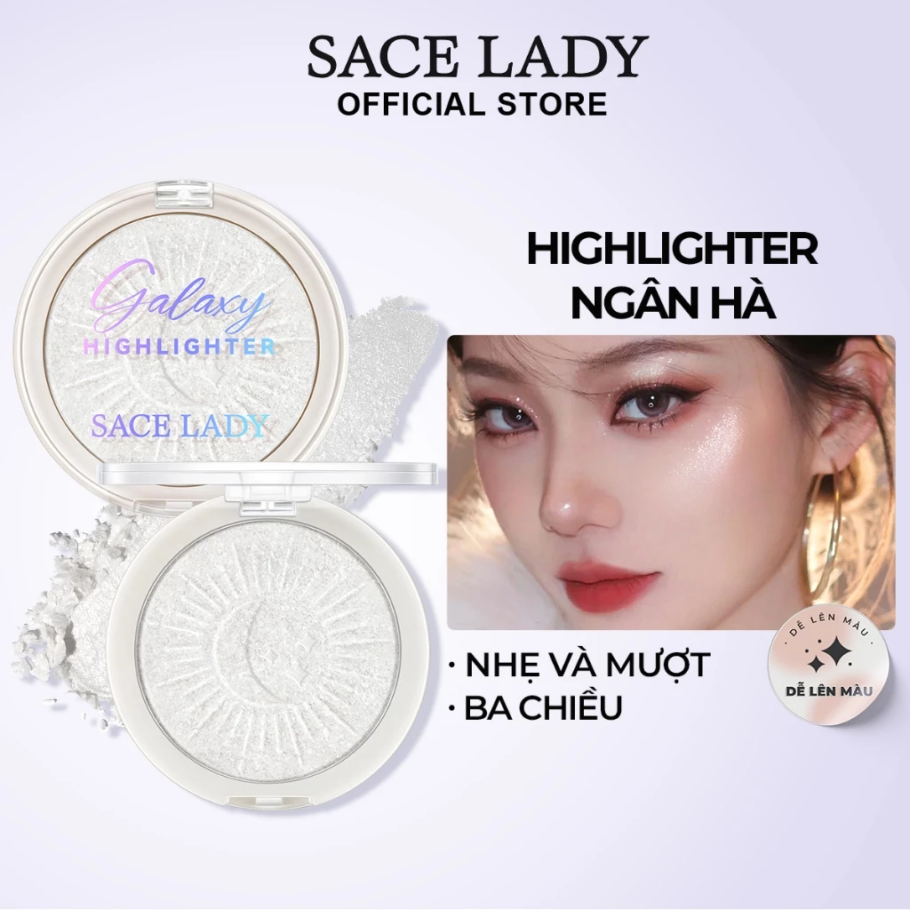 Phấn Bắt Sáng Sace Lady Mỏng Nhẹ Tạo Hiệu Ứng 3D 6g - #03