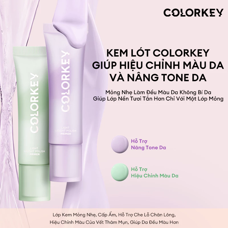 Kem Lót Trang Điểm Colorkey Làm Sáng Da 30g
