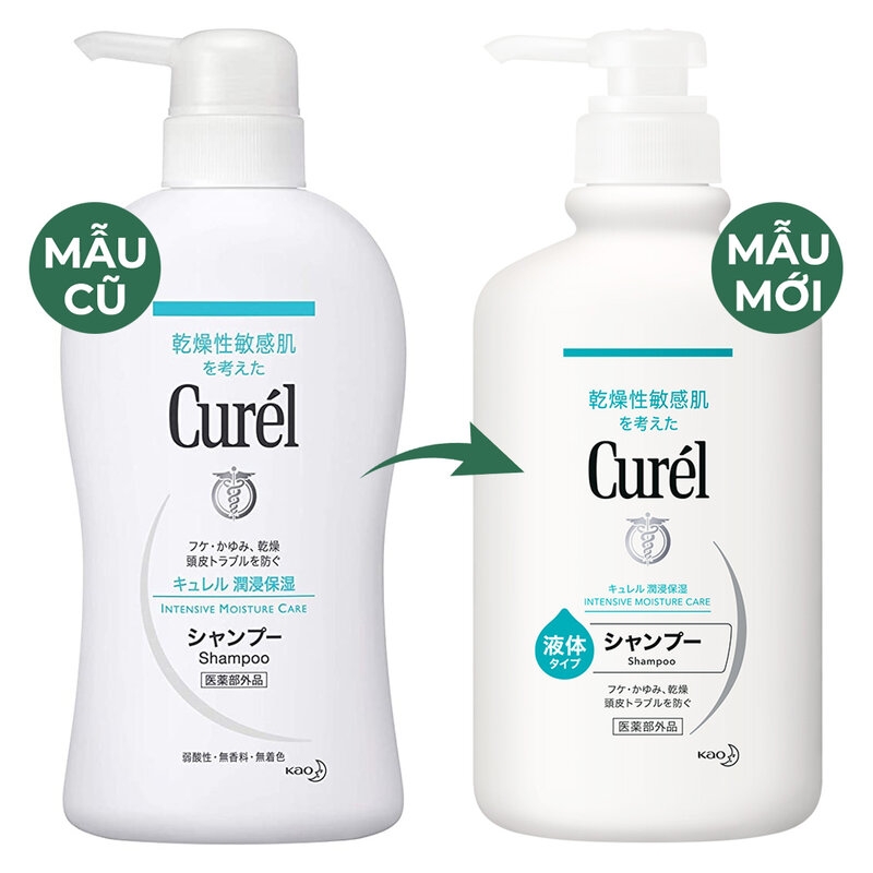 Dầu Gội Curél Intensive Moisture Care Shampoo Cấp Ẩm Chuyên Sâu Cho Tóc & Da Đầu 420ml