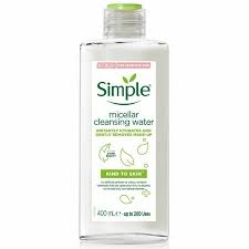 Nước Tẩy Trang Simple Micellar Cleansing Water Làm Sạch và Cấp Ẩm Cho Da