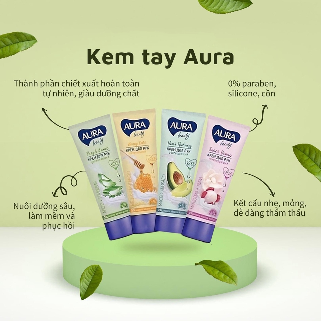 Kem Dưỡng Da Tay Aura 75ml