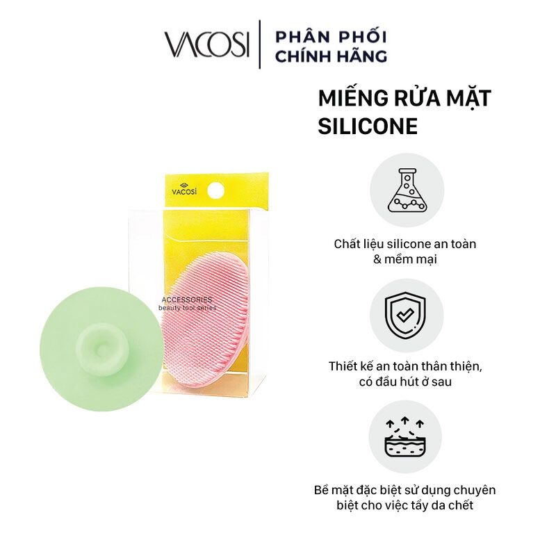 Miếng Rửa Mặt Vacosi Silicone Cleansing Pad 1 Miếng