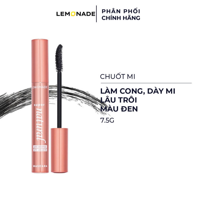 Chuốt Mi Lemonade Supernatural Mascara Cong Dày Lâu Trôi 7.5g .# Black