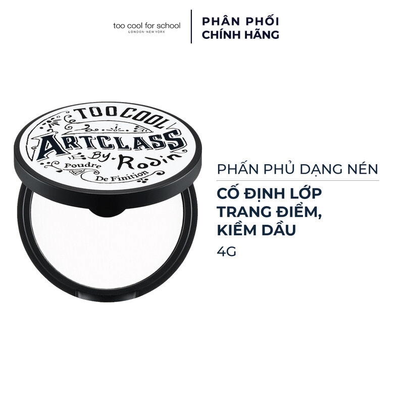 Phấn Phủ Trong Suốt Kiềm Dầu Too Cool For School Artclass By Rodin Finish Setting Pact 4g