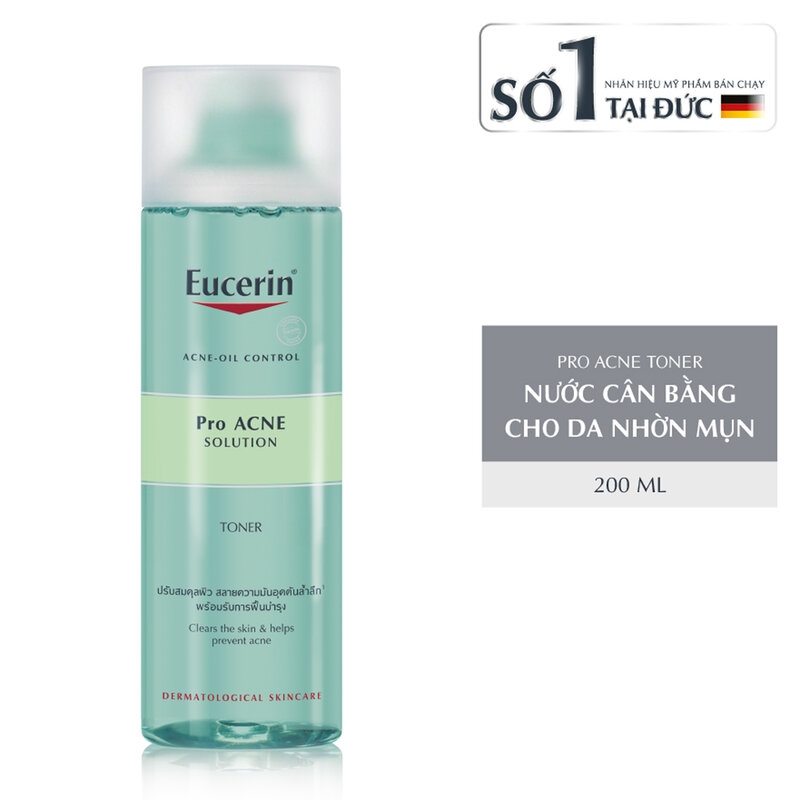 Nước Cân Bằng Eucerin Cho Da Nhờn Mụn Pro Acne 200ml