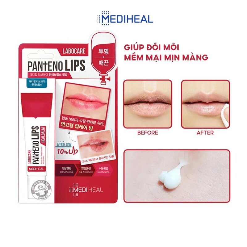 Son Dưỡng Mediheal Hỗ Trợ Giảm Thâm Môi Dùng Ban Đêm 10ml